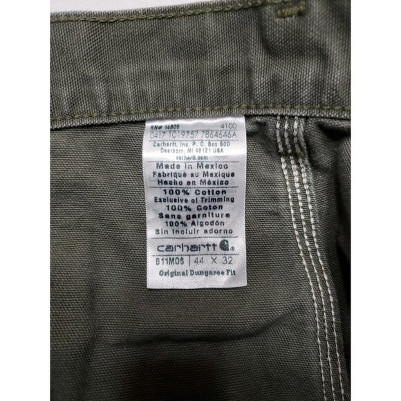 Carhartt Men's Green Loose Fit Cargo Carpenter Pants Size 44 x 32 Gorpcore - Picture 4 of 9